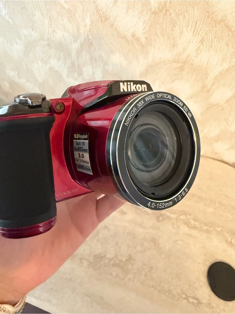 Nikon COOLPIX L840 16MP Digital Camera – Rare Red Color – Like New!